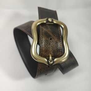 Ceinture Femme Chocolat / Grainé caramel